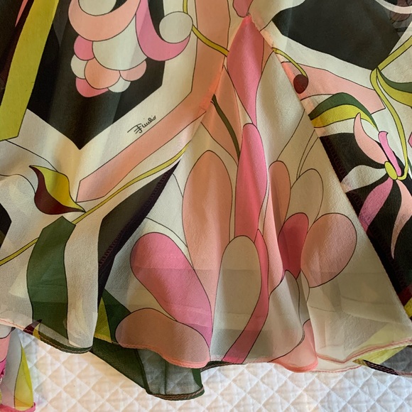 Emilio Pucci Vintage Skirt w/Flared Inserts - Picture 3 of 11